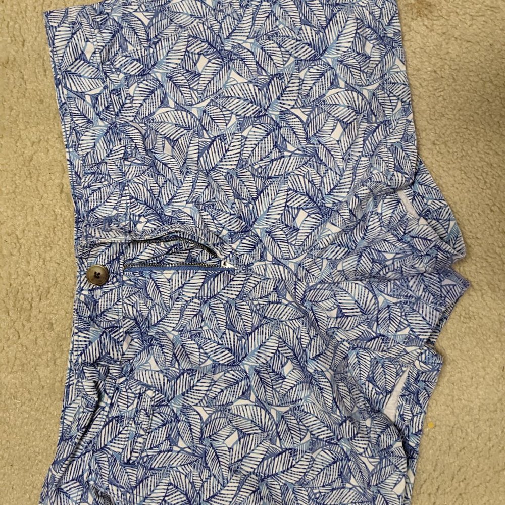 Gap blue and white shorts, size 8